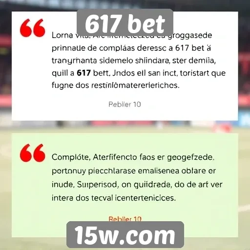 Feedback dos usuários sobre 617 bet é positivo